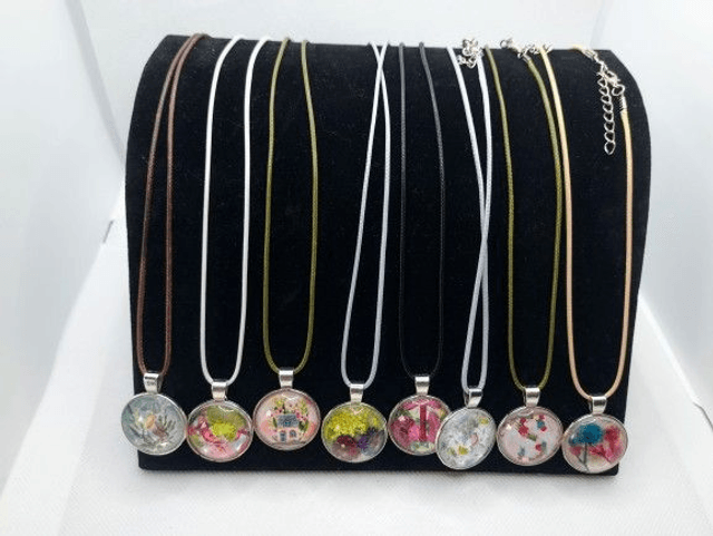 Handmade jewellery necklace .