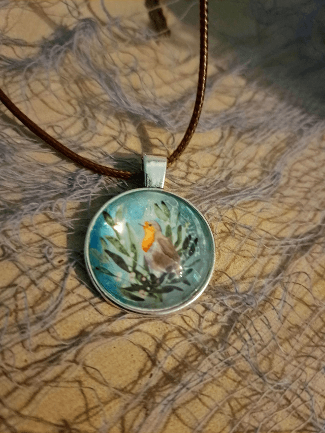 Handmade jewellery necklace .