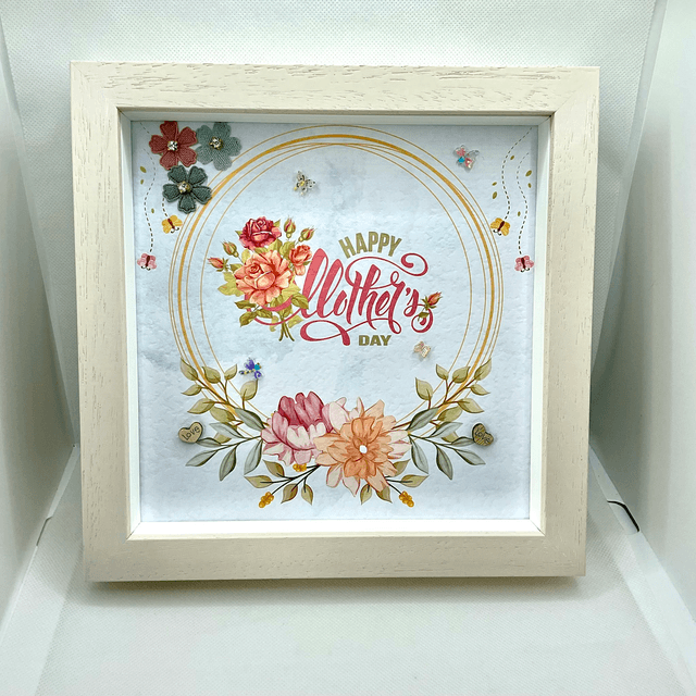 Happy mother’s Day handmade frame. Beautiful gift for mums and grandmothers.