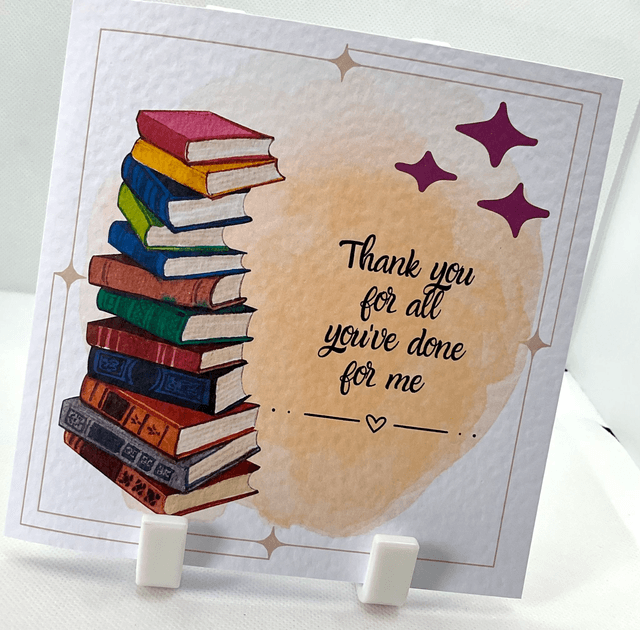 Personalised teacher’s scrapbook journal with free pen and pendant. Beautiful appreciation gift for teachers.