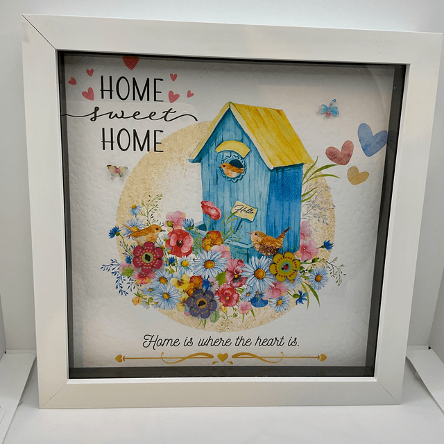 New home/ house warming personalised photo frame. Handmade frame. Family gift. 