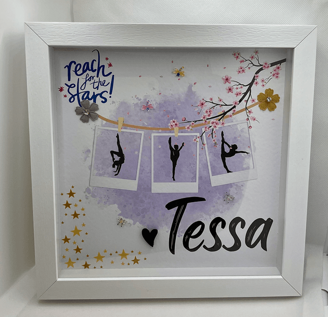 Personalised gymnastics frame.Name frame.