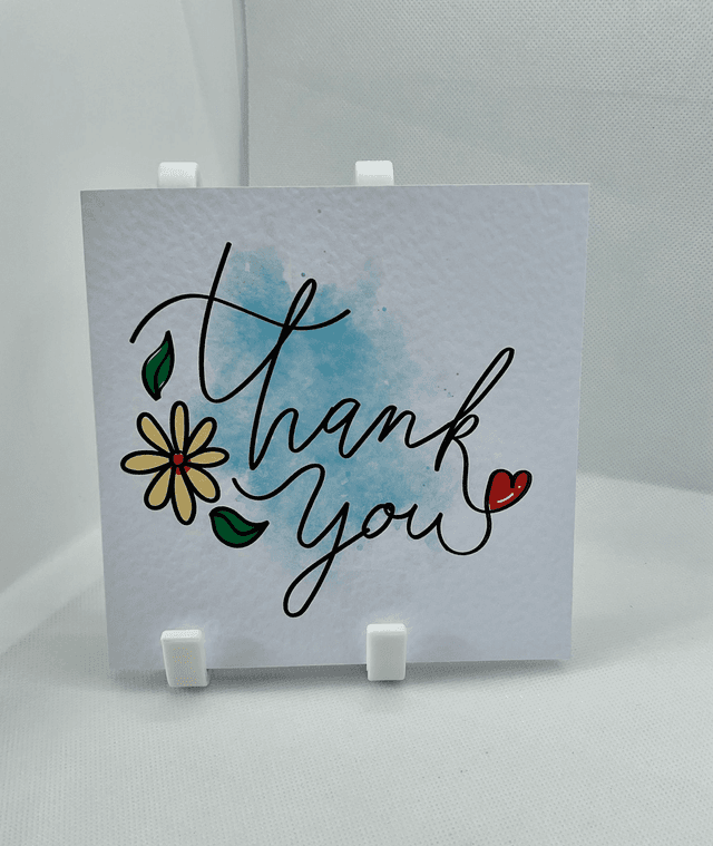 Thank you card. Fully customisable. 