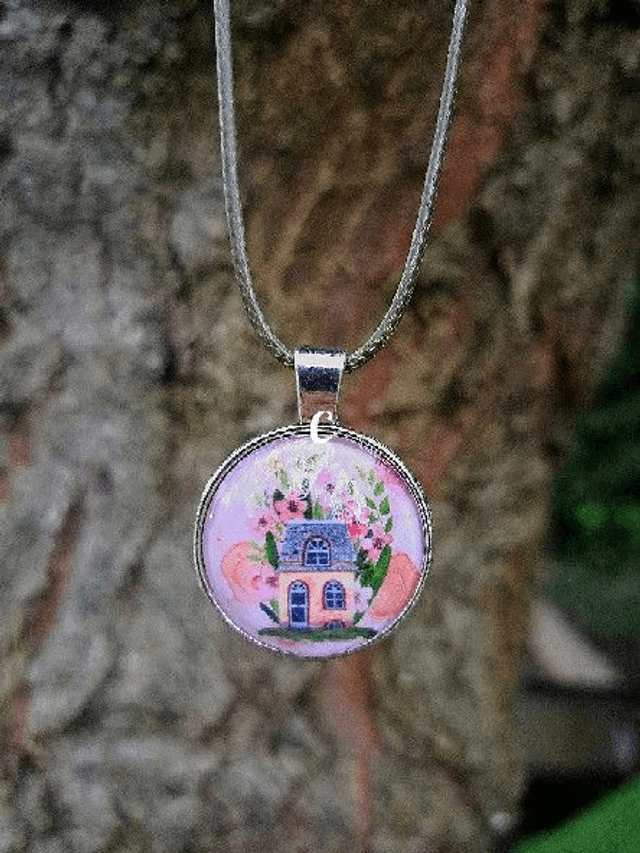 Handmade jewellery necklace .