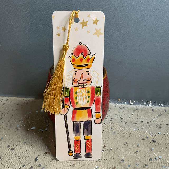 Handmade laminated  Christmas bookmarks. Beautiful gift for book lovers.Stocking filler.