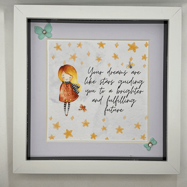 Personalised Frame Gift for Girls- Handmade Girl&#039;s Room Decor, Birthday gift, gift for teenager, Communion gift, gift teenagers, Confirmation gift 