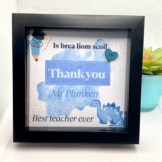 Personalised teacher’s frame. Beautiful appreciation gift for teachers.