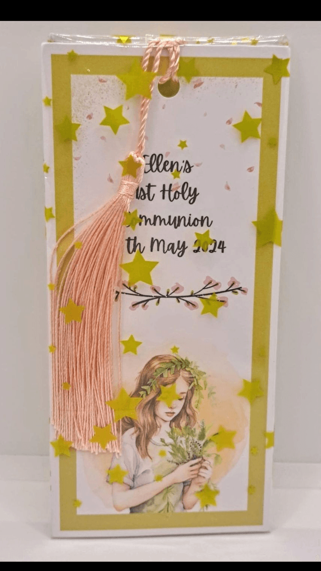 Personalised Communion photo album with FREE pen and pendant. First Communion gift.