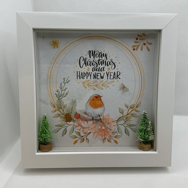 Christmas frame. Beautiful Christmas gift.