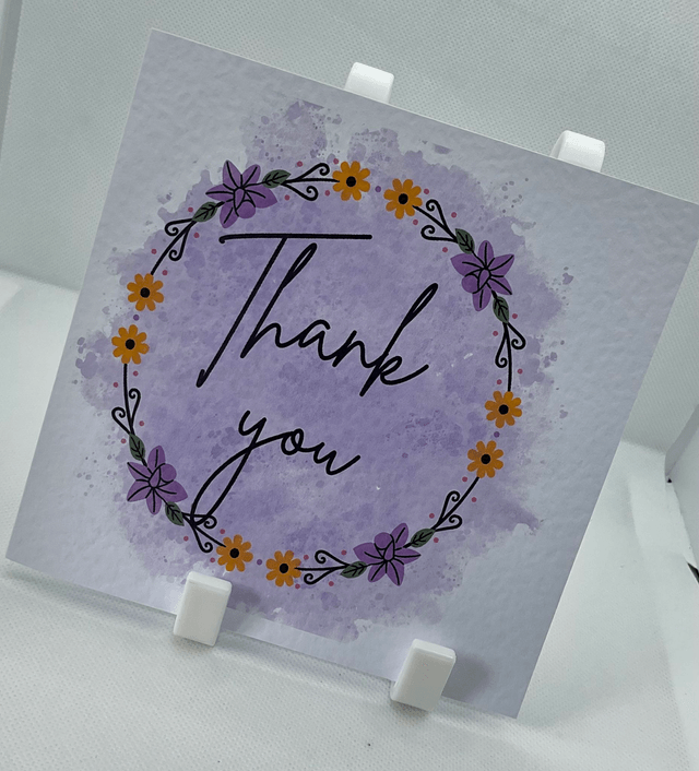 Thank you card. Fully customisable.