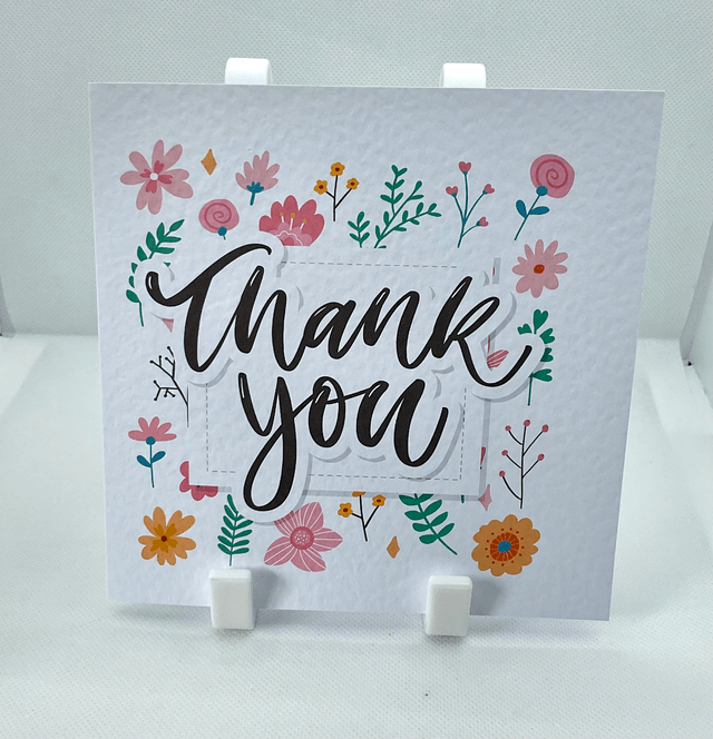 Thank you card. Fully customisable.