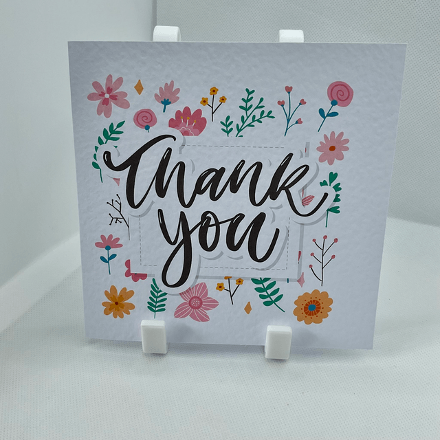 Thank you card. Fully customisable.