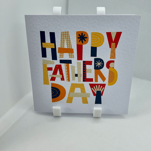 Father’s Day card. Fully personalised textured card.
