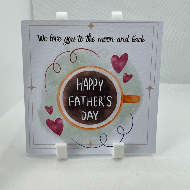 Father’s Day card. Fully personalised textured card.