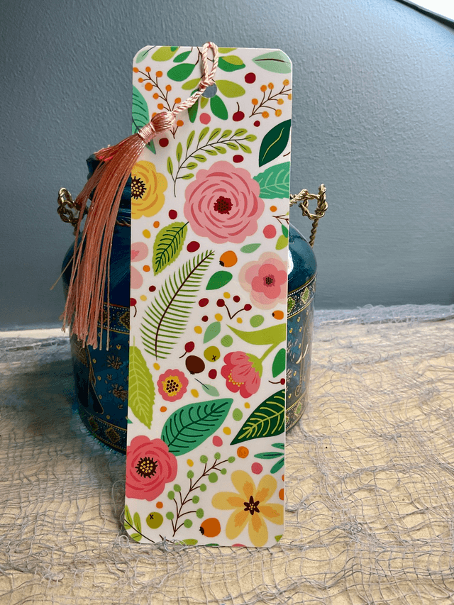Handmade laminated bookmarks. Beautiful gift for book lovers.