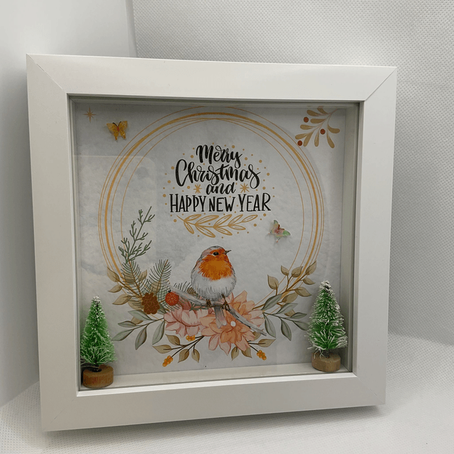 Christmas frame. Beautiful Christmas gift.