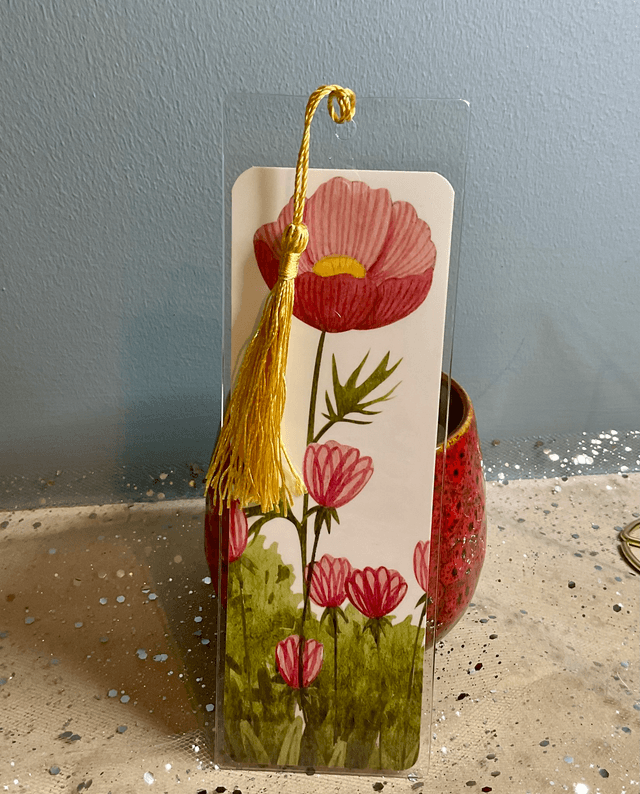Handmade laminated bookmarks. Beautiful gift for book lovers.