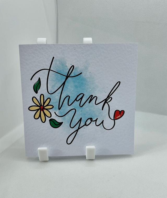 Thank you card. Fully customisable.