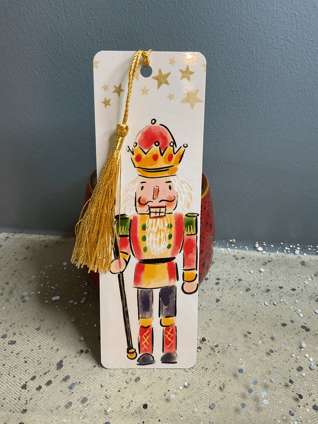 Handmade laminated  Christmas bookmarks. Beautiful gift for book lovers.Stocking filler.