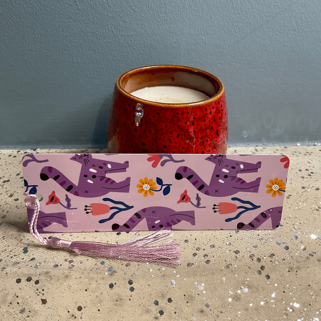 Handmade laminated bookmarks. Cat design.Beautiful gift for book lovers.