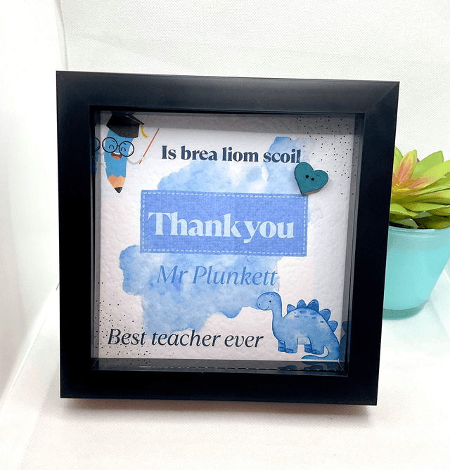 Personalised teacher’s frame. Beautiful appreciation gift for teachers.