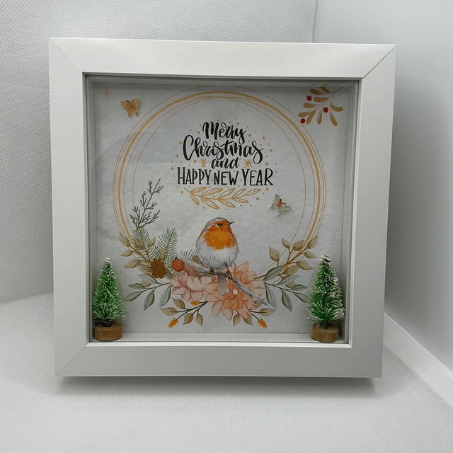 Christmas frame. Beautiful Christmas gift.