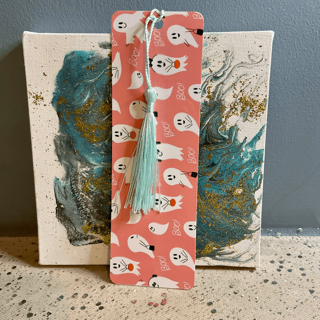 Halloween Bookmark. Fully laminated. Handmade gift for book lovers.