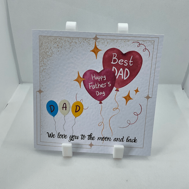 Father’s Day card. Fully personalised textured card.