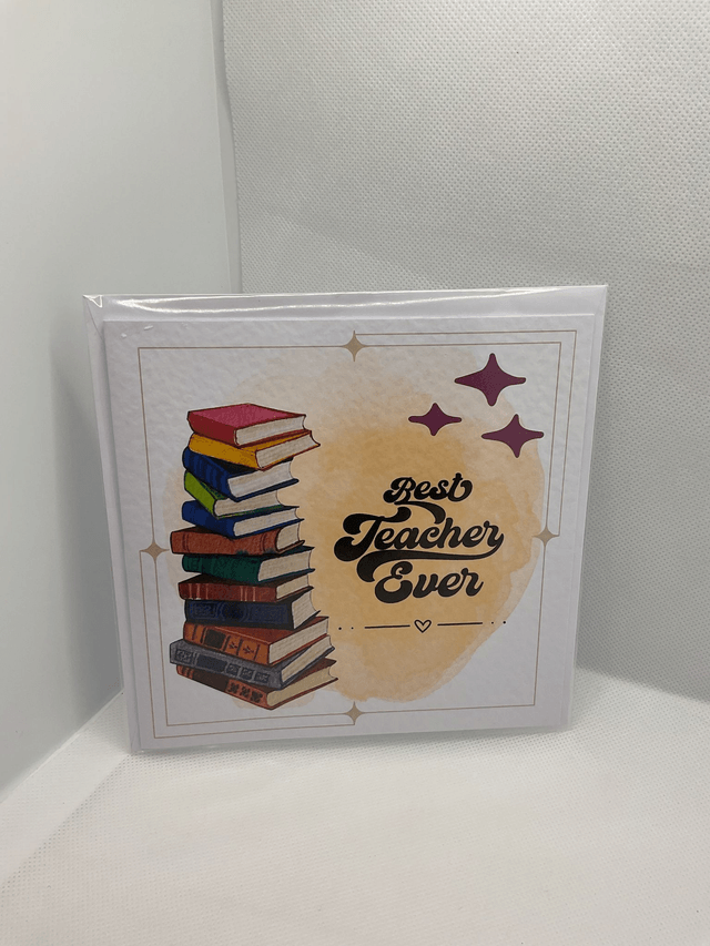 Thank you card for teachers. Personalised.