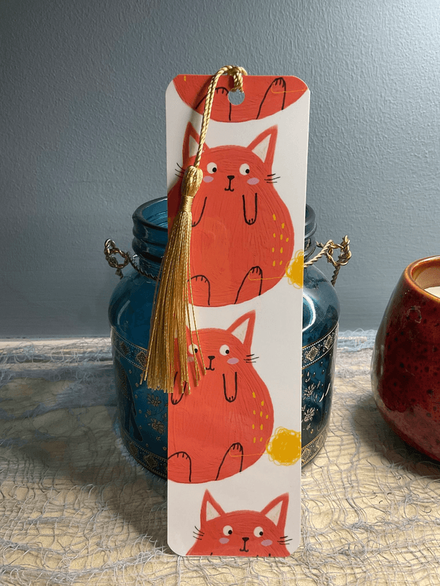 Handmade laminated bookmarks. Beautiful gift for book lovers.