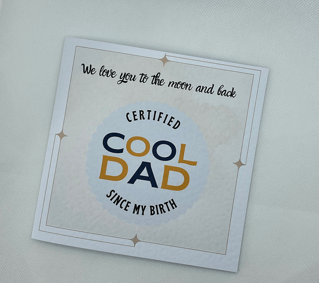 Personalised card for dad. Birthday and Father’s Day card .