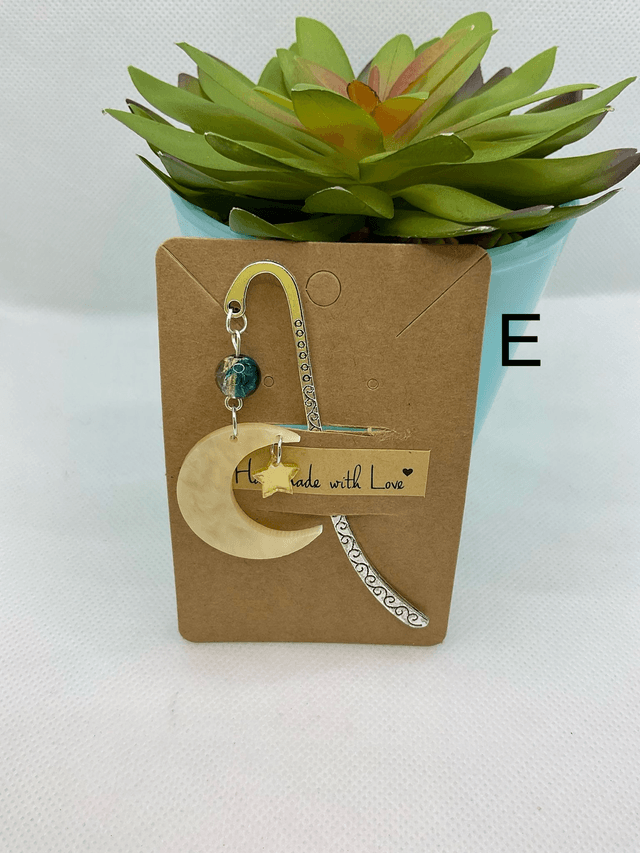 Handmade bookmark. Beautiful silver colour beaded bookmarks.