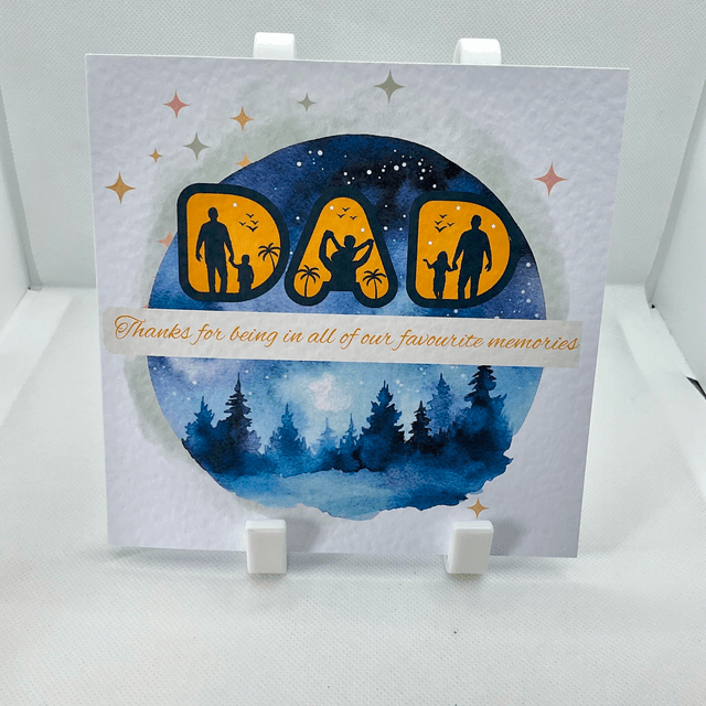 Personalised card for Dad. Fully customisable card for fathers.