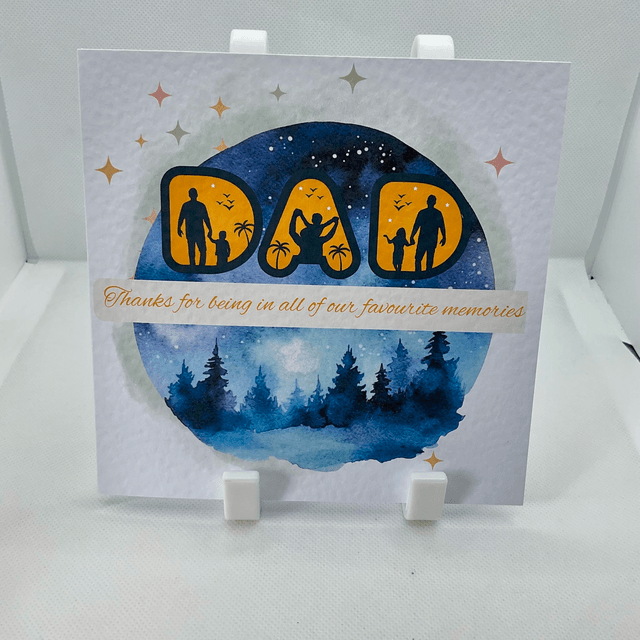 Personalised card for Dad. Fully customisable card for fathers.