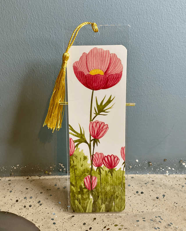 Handmade laminated bookmarks. Beautiful gift for book lovers.