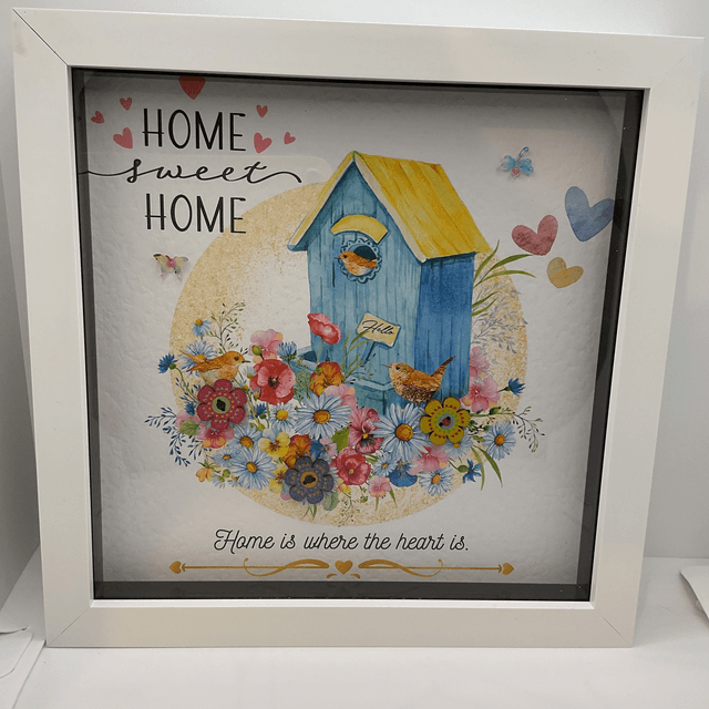 New home/ house warming personalised photo frame. Handmade frame. Family gift.
