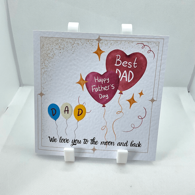 Father’s Day card. Fully personalised textured card.