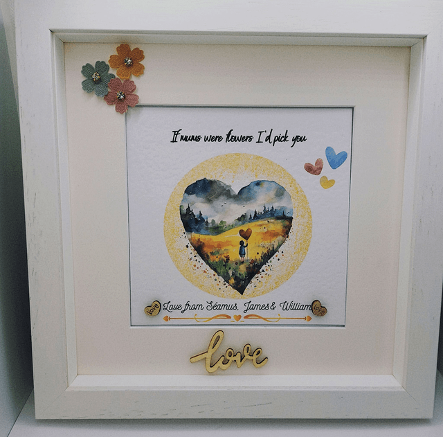 Mother's birthday gift. Personalised photo frame gift for mothers day, birthdays or special occasions.