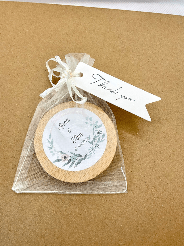 30 Pieces Personalised bottle opener/fridge magnet for wedding favours.