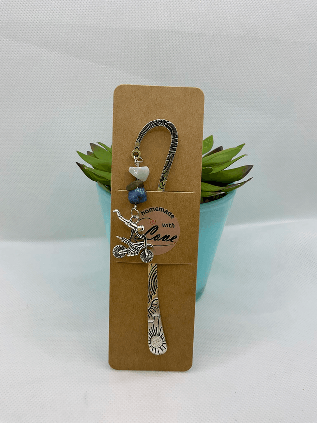 Handmade bookmark. Beautiful silver colour beaded bookmarks. Perfect gift idea.