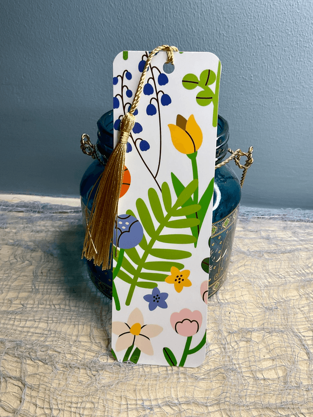 Handmade laminated bookmarks. Beautiful gift for book lovers.