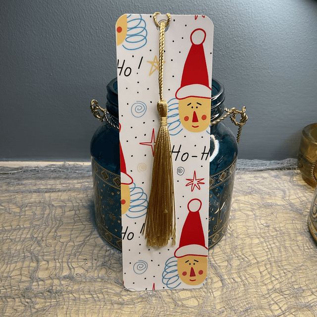 Handmade laminated  Christmas bookmarks. Beautiful gift for book lovers.