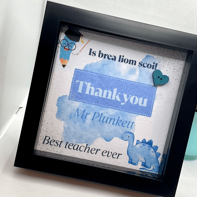 Personalised teacher’s frame. Beautiful appreciation gift for teachers.