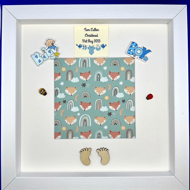 Personalised baby frame. Boy or girl design.