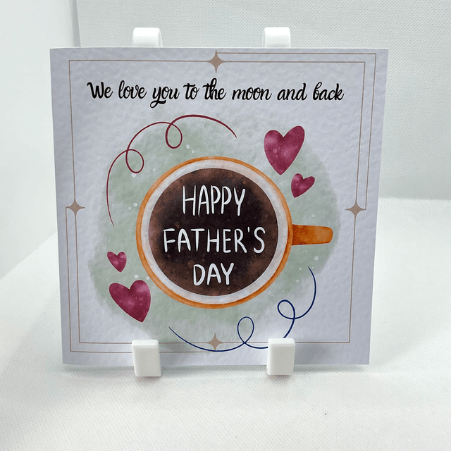 Father’s Day card. Fully personalised textured card.