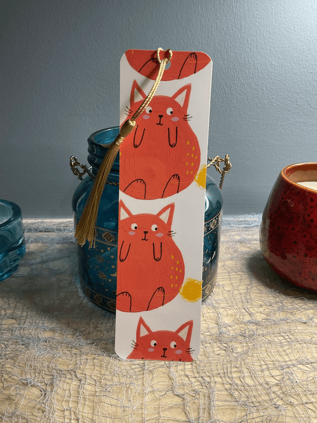 Handmade laminated bookmarks. Beautiful gift for book lovers.