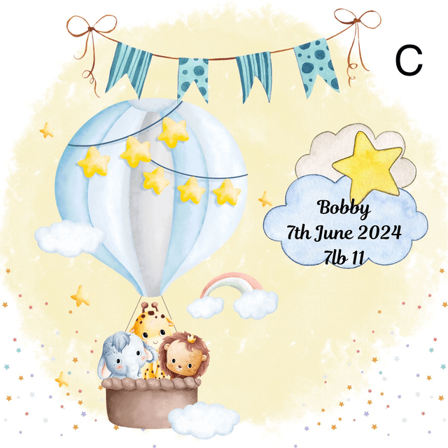 Personalised New Baby/ Christening frame set. FREE pen and pendant.