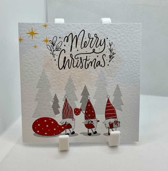 Personalised Christmas card. Cute Santa design.