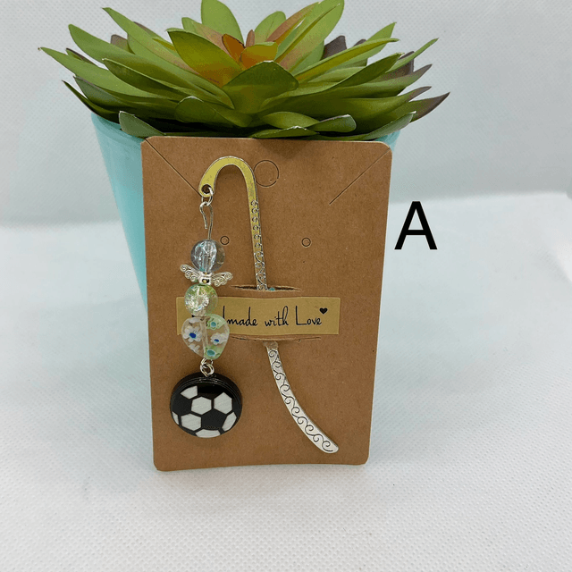 Handmade bookmark. Beautiful silver colour beaded bookmarks.