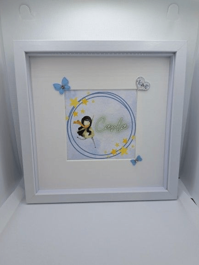 Personalised Frame Gift for Girls-Handmade Girl's Room Decor,Birthday gift,gift for teenager,Communion gift, gift for her, Confirmation gift